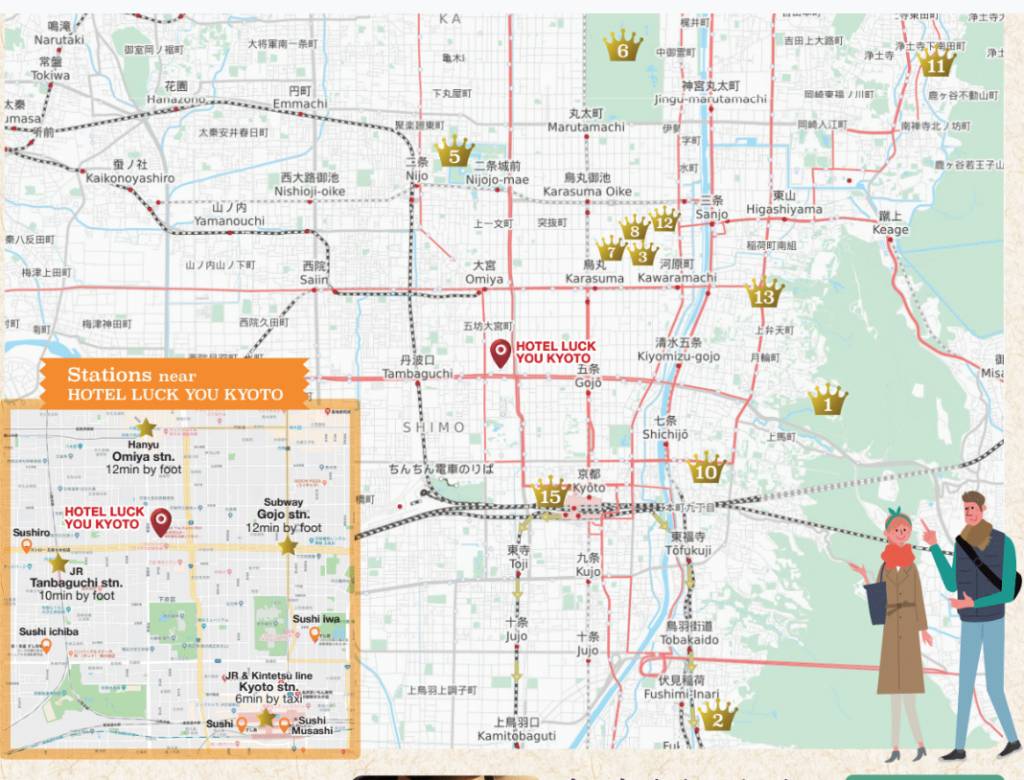 things to do near luck you kyoto