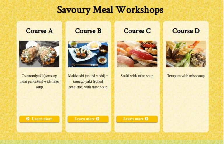 Maiko Cooking and Sweet Making