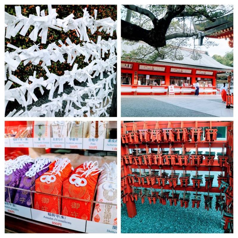 Fushimi Inari Omikuji Omamori Amulets Talismans