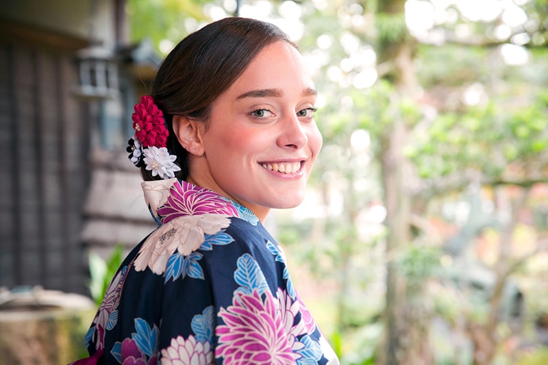 在大阪穿和服