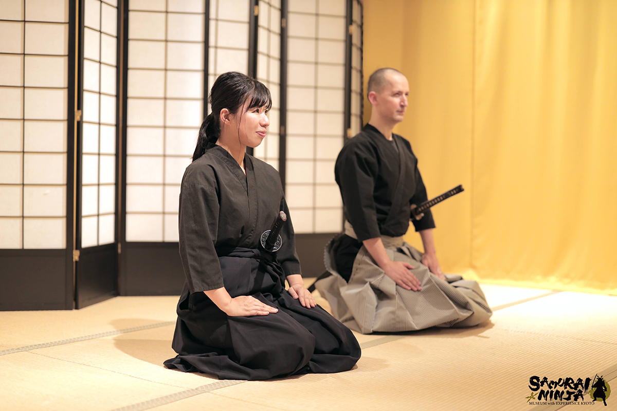 Samurai sword traning in Tokyo